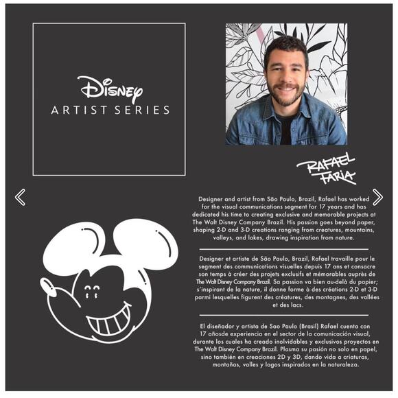 Disney Artist Series Mickey Mouse Hoodie Sweatshirt - Picture 3 of 8